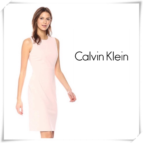 Calvin Klein Dresses & Skirts - NWT Calvin Klein Scuba Sleeveless Shaft Dress